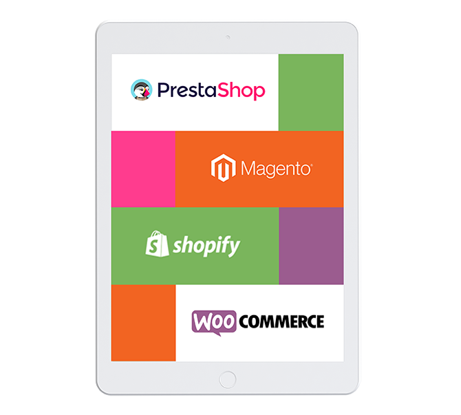 We work with all major e-commerce CMS